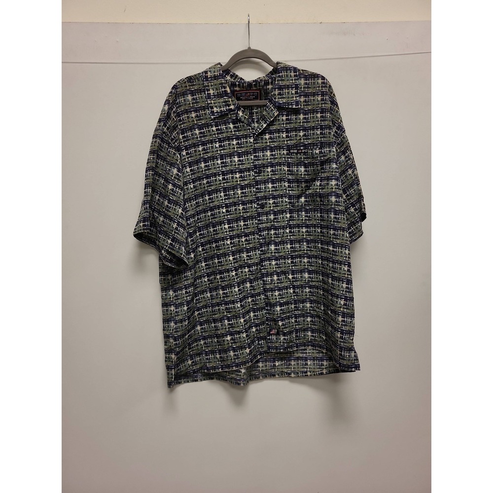 BHPC Beverly Hills Polo Club Shirt Mens XL Button Up Short‎ Sleeve Pattern
